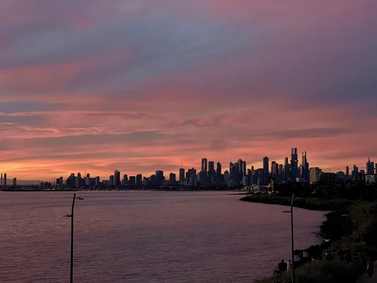 Point Ormond Lookout 的夢幻夕陽景色。