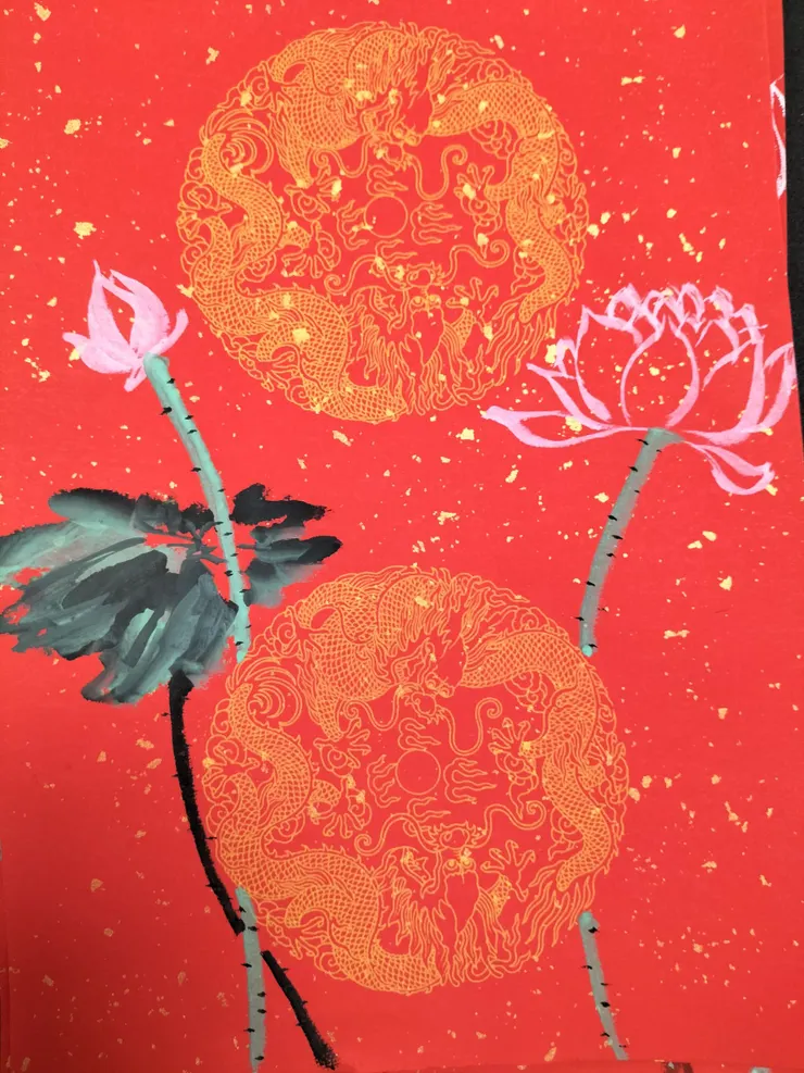 蓮2/國畫/Mingling畫