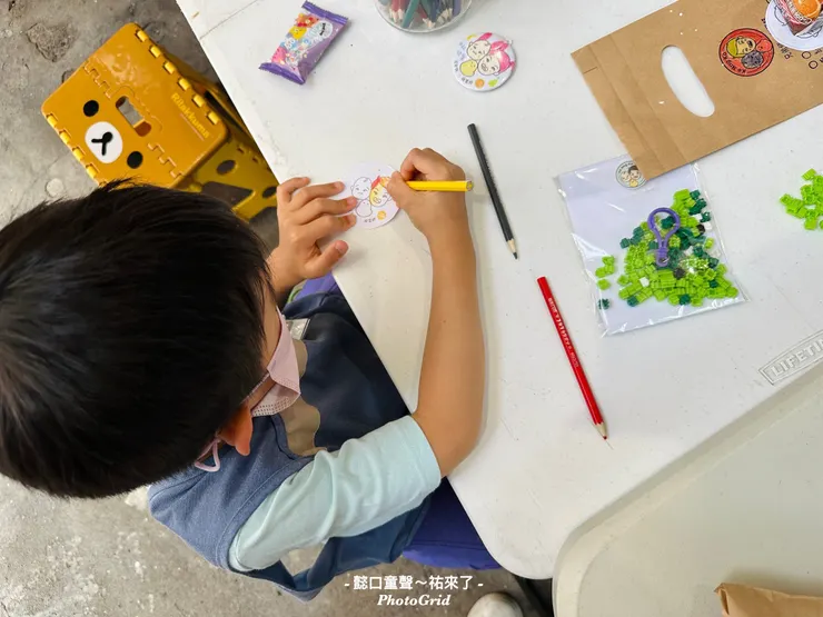 胸章(也可以製作成鑰匙圈)圖案的塗鴉。