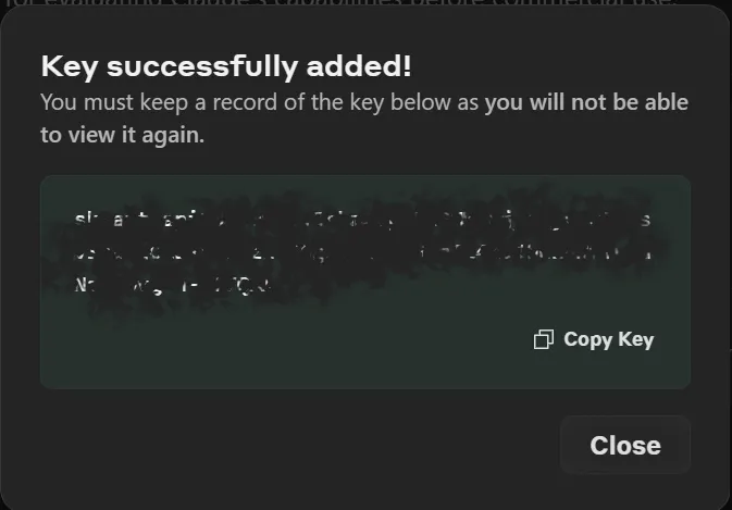 Claude API 金鑰，後續無法再瀏覽