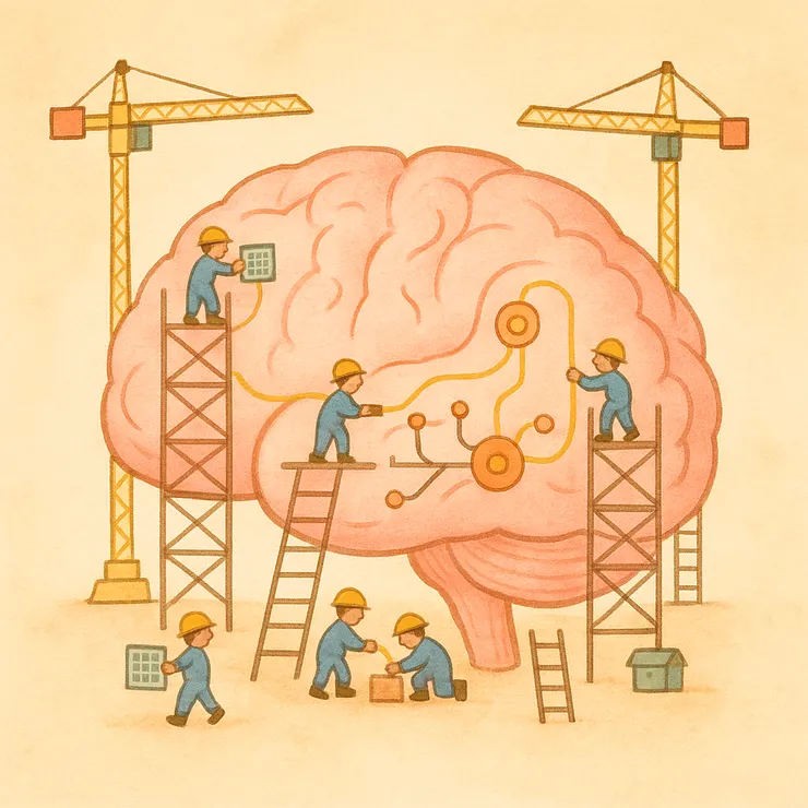 孩子的大腦還在施工中，專注力慢慢搭建。