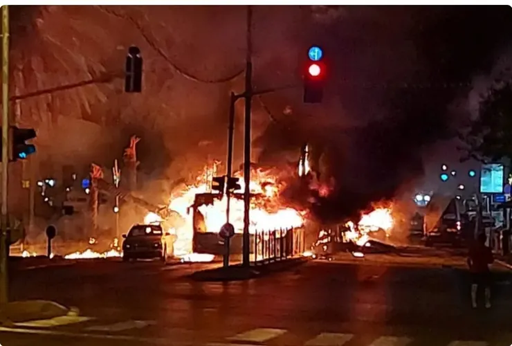 (圖1)五月份以色列打擊哈瑪斯在加薩走廊的軍事目標