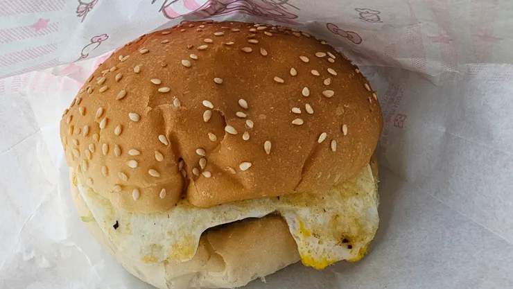 弘爺漢堡的漢堡蛋也很好吃喔!