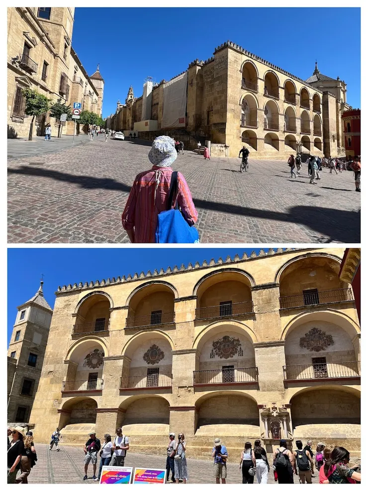 清真寺的陽台對稱圖案很像一個個洞穴