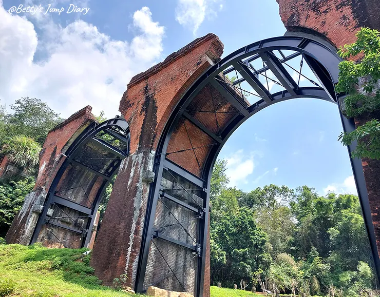 ▲苗栗三義-舊山線鐵道自行車C路線,龍騰站/圖片來源:Betty's Jump Diary