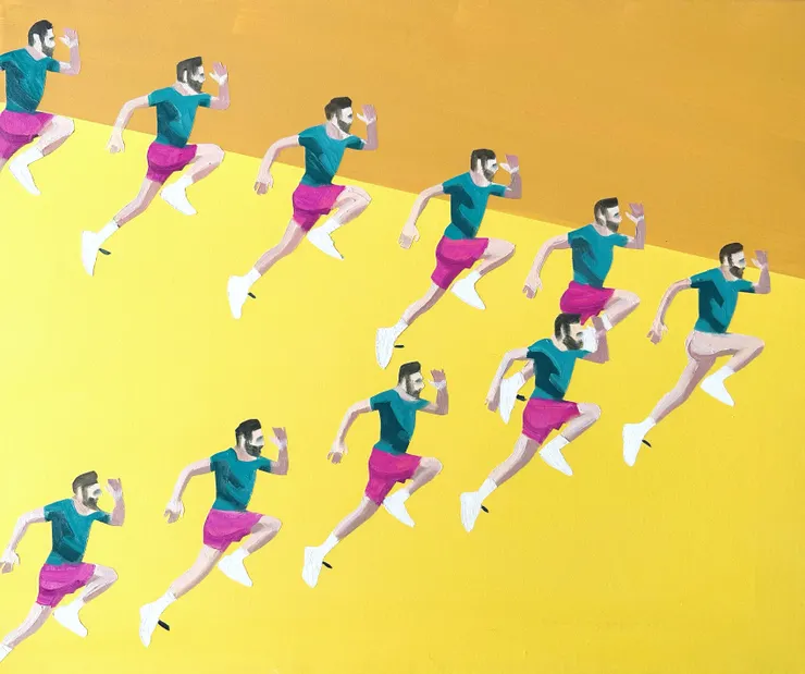 《我們的領袖》8F│2023│油彩、壓克力