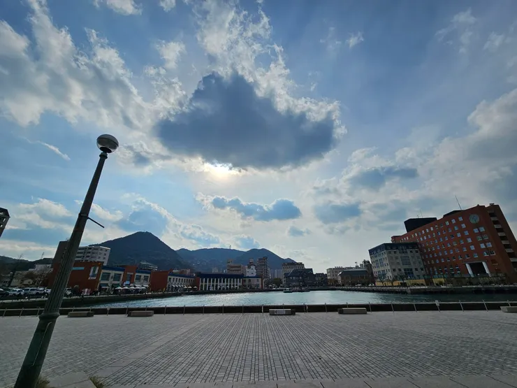 離開日本前，能在海邊放鬆真是太好了