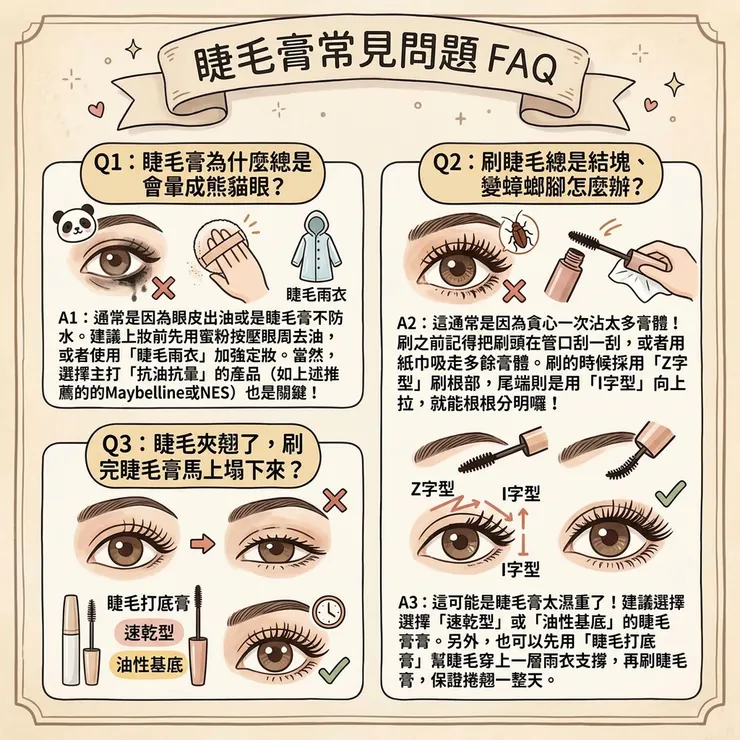 睫毛膏常見問題FAQ