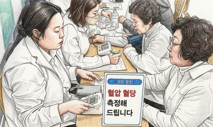 2026年2月1日於新天地禾谷教會針對高齡聖徒舉辦「百歲健康活動」期間，一名參加者正在接受健康諮詢。【照片提供：新天地禾谷教會】