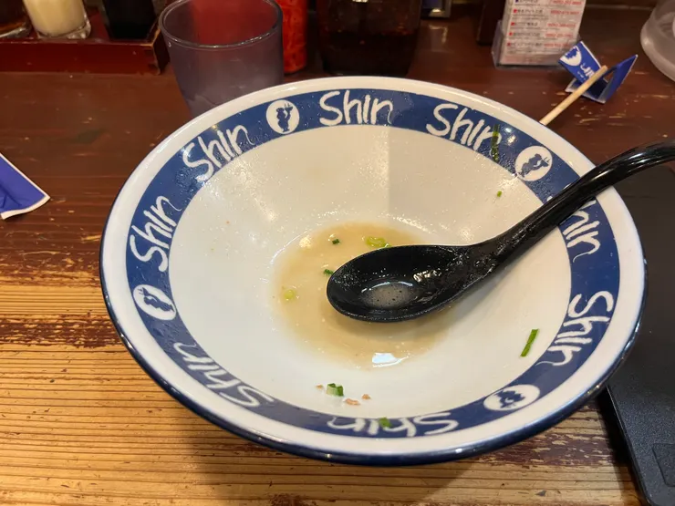 完食的shin shin拉麵