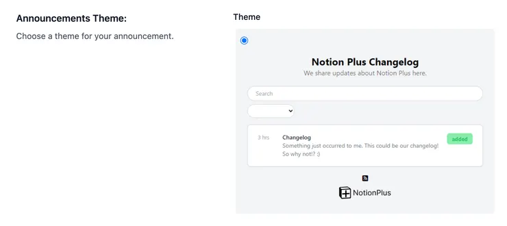 02 Notionplus 小工具｜⑥ Announcements 公告｜➜&nbsp;公告風格