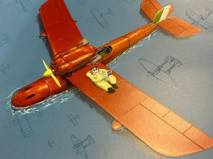 筆者所藏「《紅豬》台灣限定海報」