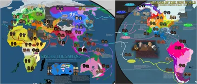 美麗的人類歷史遷徙圖