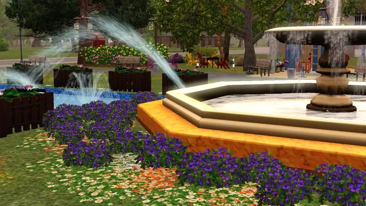 水的氣勢很強勁！公園的動感由此展現！