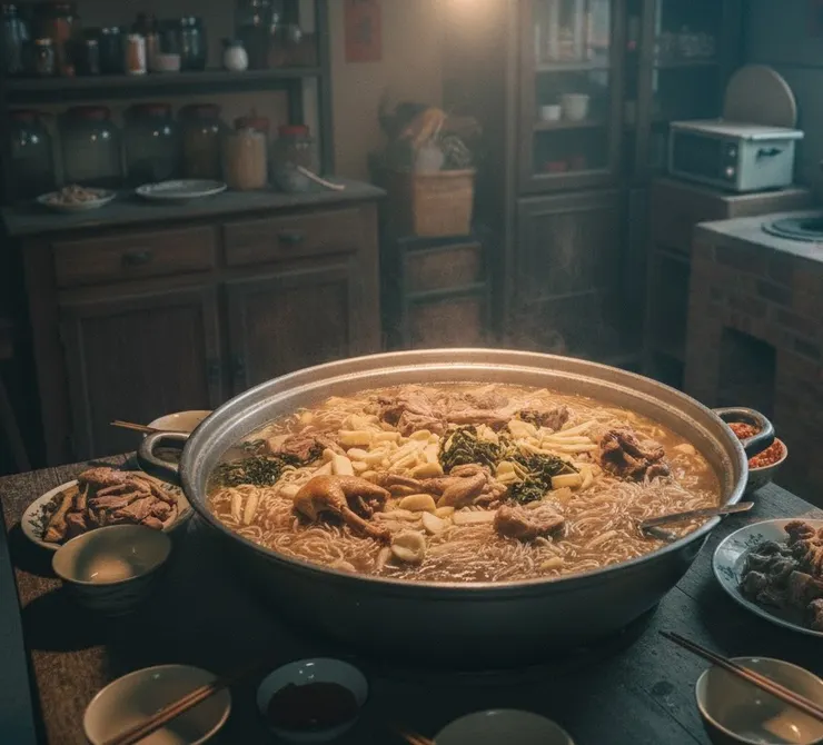 一大鍋鴨肉冬粉。(AI示意圖)