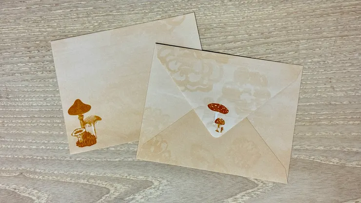 每張卡都配了一個超可愛的信封