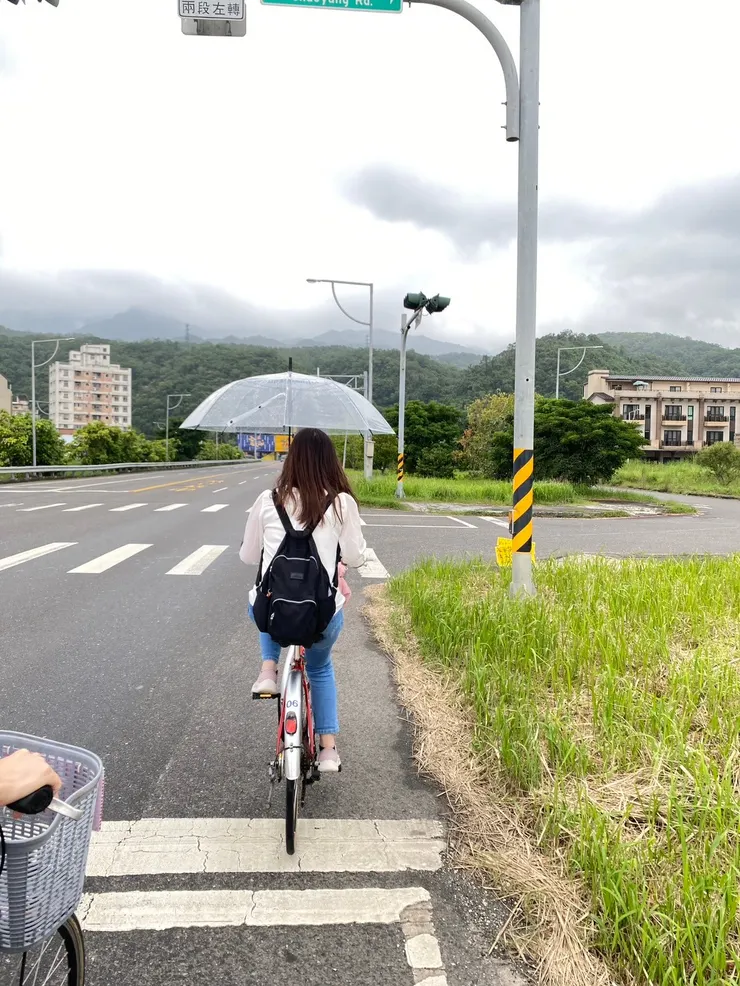 前往外澳沙灘的路上