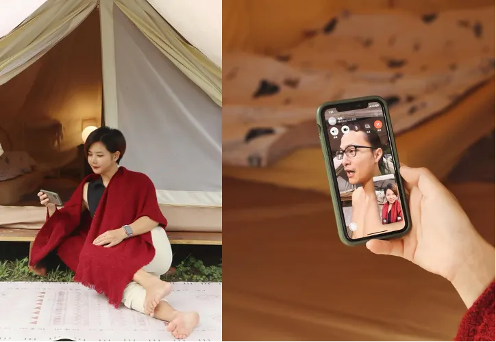 ▲凹逗系（Outdoor）網紅Sandy分享自己露營的真實經驗。（圖／山地流浪 Sandy IG_ tcmiau）