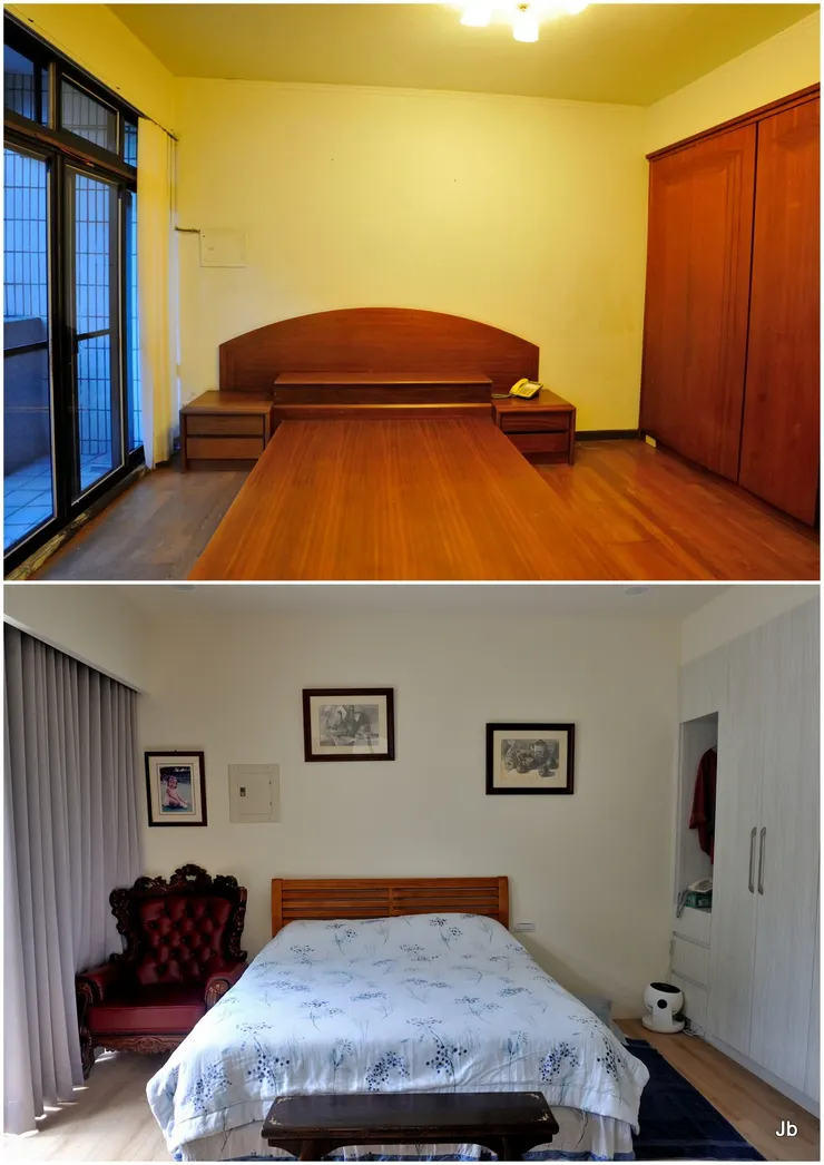 大破大立！二樓主臥南面，上昔下今。