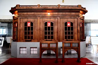 頗有大正氛圍的售票窗口