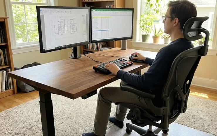 人體工學椅示意圖