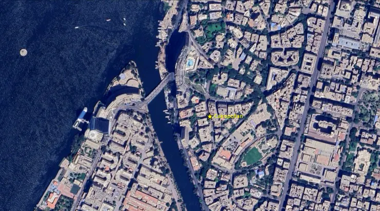 cairopolitan的地理位置(圖中黃色星號)