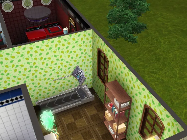 我總覺得綠色的壁紙感覺很清新。對我來說家裏要有運動用品(我不敢說健身用品，因為我十分懶惰...)，因為我不喜歡在外頭做運動。