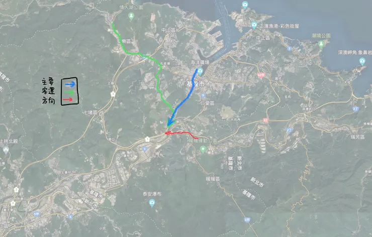 目前客運上客站點前往雙北之動線