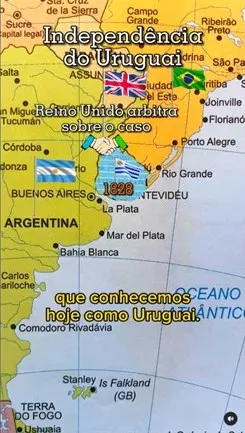 烏拉圭是當年巴西和阿根廷在英國仲裁下而獨立的國家
