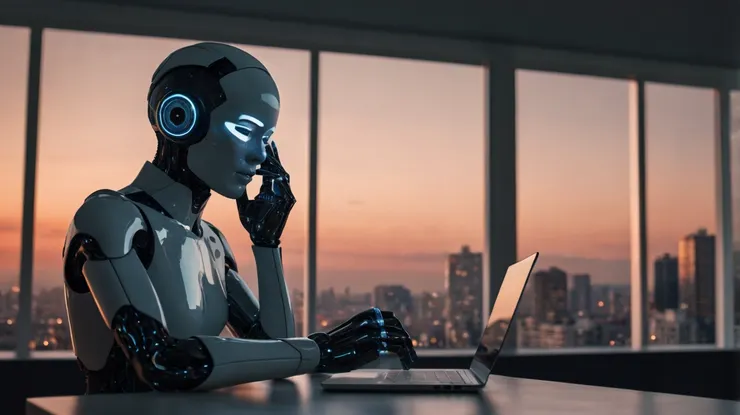 缺乏具身經驗的特性，造就了 Hayles 所謂機器生成文本的「參照內在脆弱性」（endemic fragility of reference）。由 Copilot 生成。