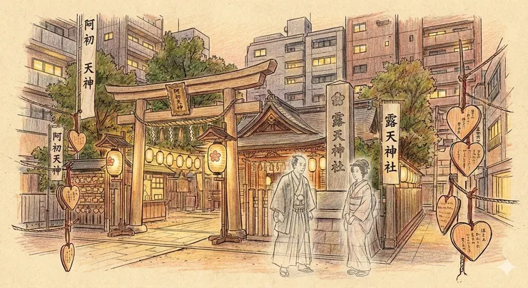 露天神社(阿初天神)-- 鬧市中的永恆戀愛聖地