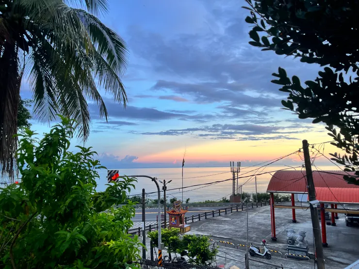 傍晚的雲彩很美