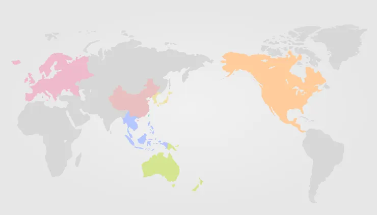 華航全球航線圖