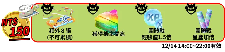 奈克洛茲瑪合體團體戰日 售票獎勵