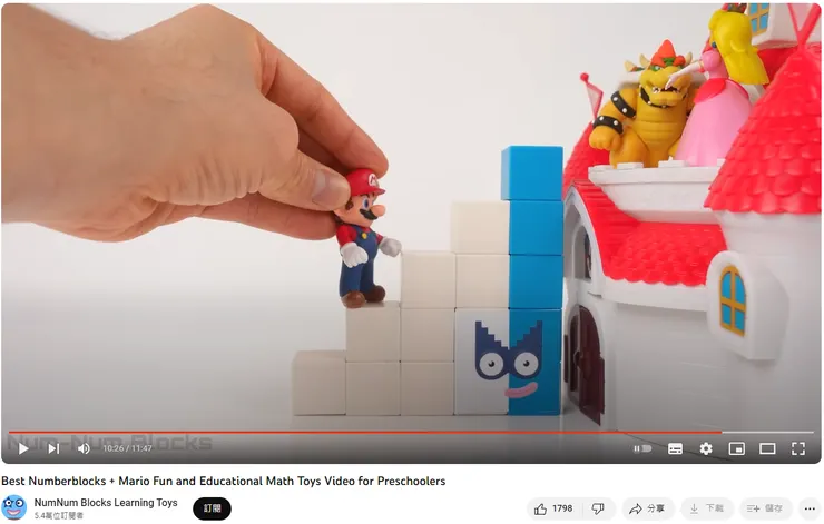 Mario用NumberBLOCKS英雄救美