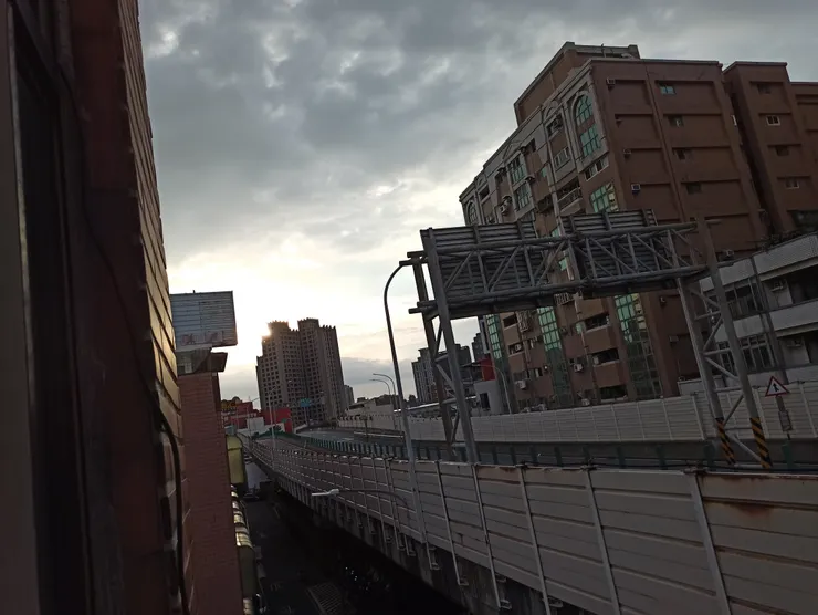 回歸正常的陽光漸逝一景