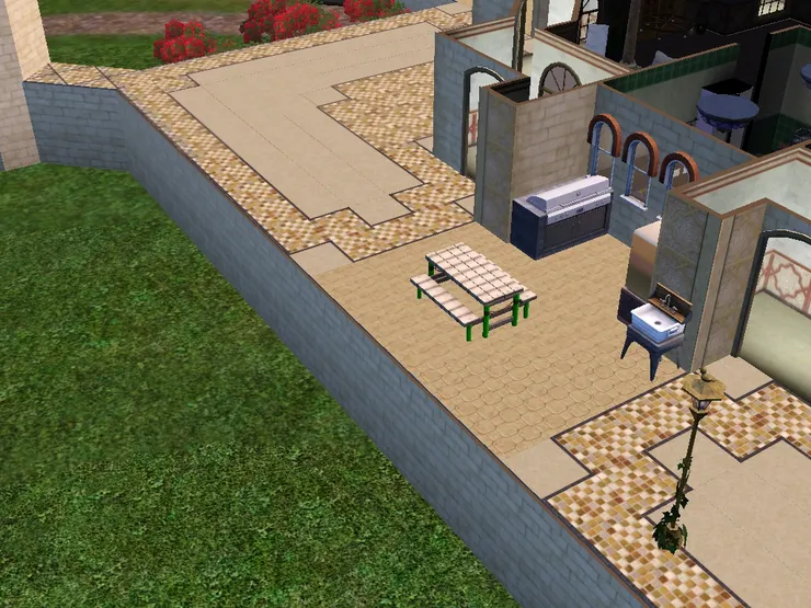 除了炭爐，也用現代化的燒烤爐。