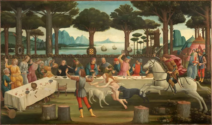 《維納斯的誕生》的作者波提且利(Sandro Botticelli, 1445-1510)筆下的《十日談》(1487)