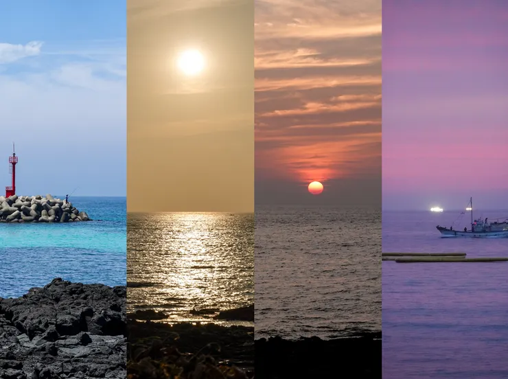 濟州島的落日