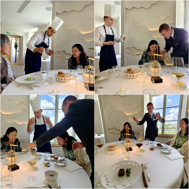 【每道料理都別出心裁，上桌時，負責的廚師必來詳述食材、配料及做法。】