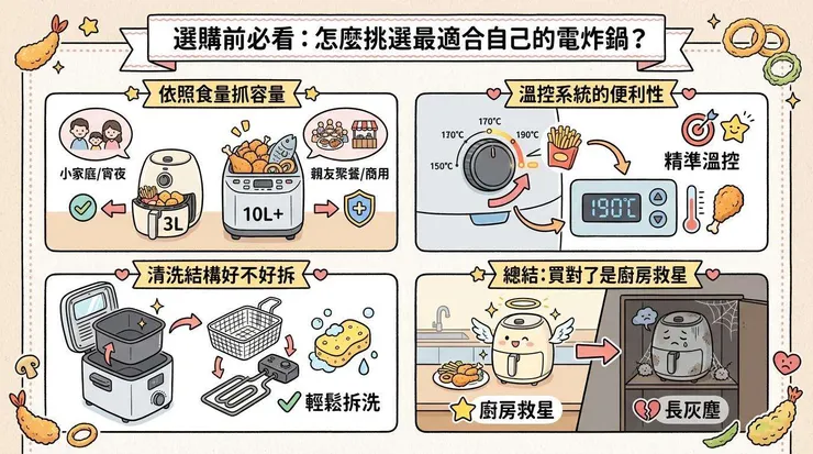 選購前必看：怎麼挑選最適合自己的電炸鍋？