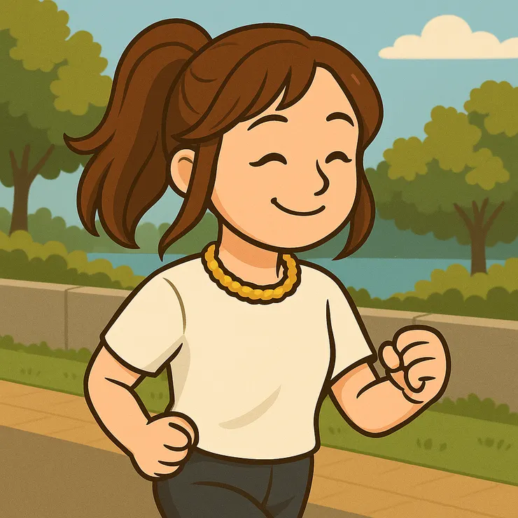 跑步的腳步很輕，吹著風、看著樹影搖曳，曬曬太陽，才發現大自然不說話，卻總在靜靜陪伴裡，教我們怎麼呼吸、怎麼放下、怎麼前進。