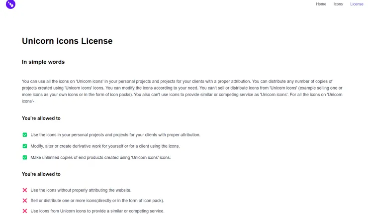 03 下載 Unicorn Icons|圖示可用許可