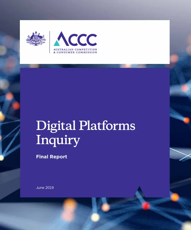 ACCC在立法前的調查報告。