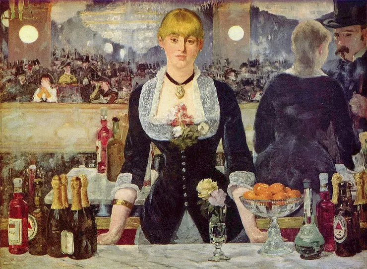 女神遊樂廳的吧檯 Édouard Manet, Public domain, via Wikimedia Commons