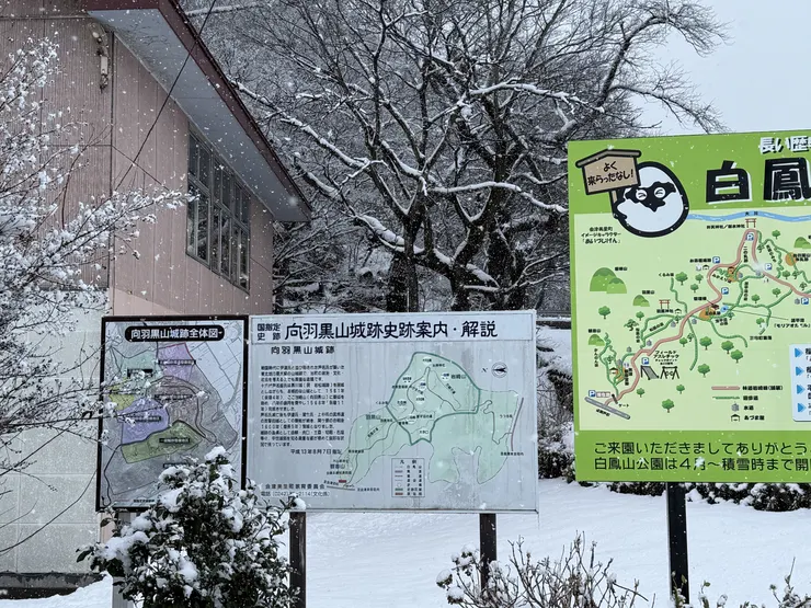 向羽黑山城。我沒有上山。