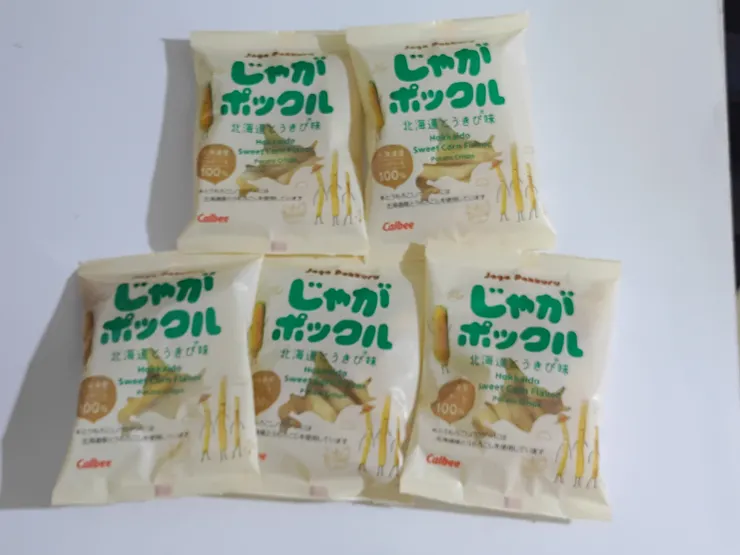 Calbee北海道薯條三兄弟的玉米風味