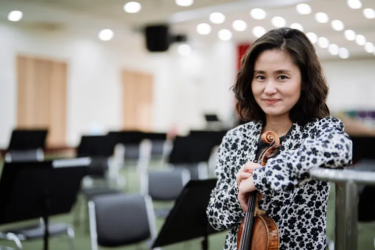 帕格尼尼國際小提琴大賽金牌得主庄司紗矢香於本月來台演出。（攝影：鄭達敬）