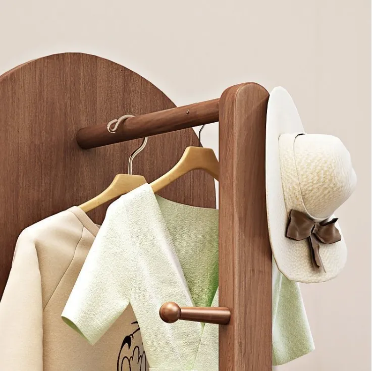 可掛衣帽｜多功能旋轉掛衣鏡