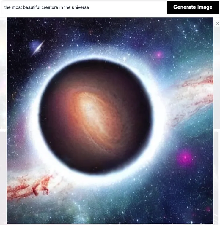 The most beautiful  creature in the universe